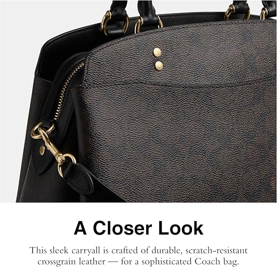 Amazon | COACH Lillie Carryall, Im/Walnut/Black, Small | COACH